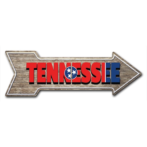 Tennessee Arrow Decal Funny Home Decor 30in Wide
